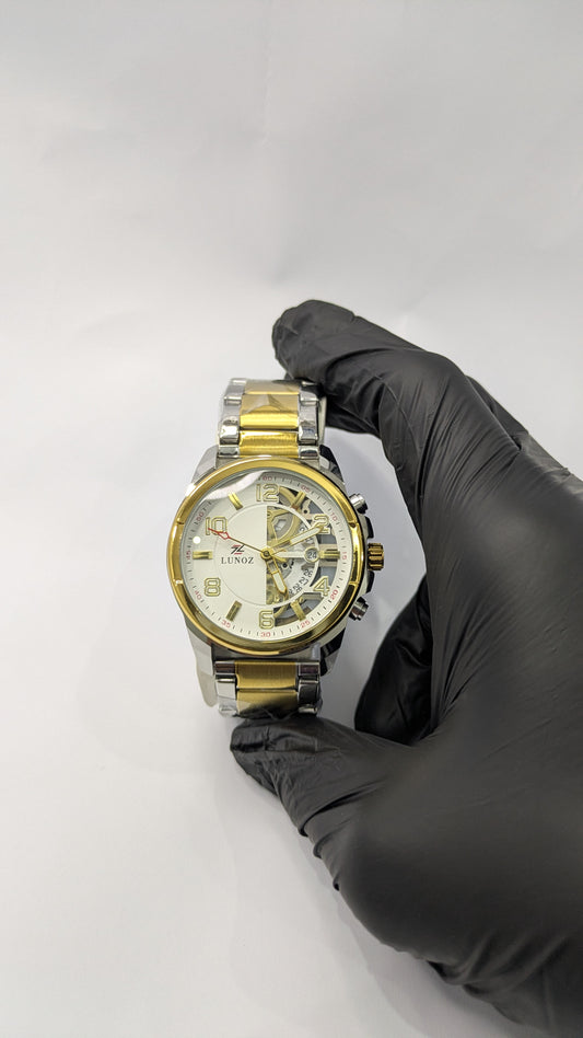 Lunoz Skeleton Watch With Date