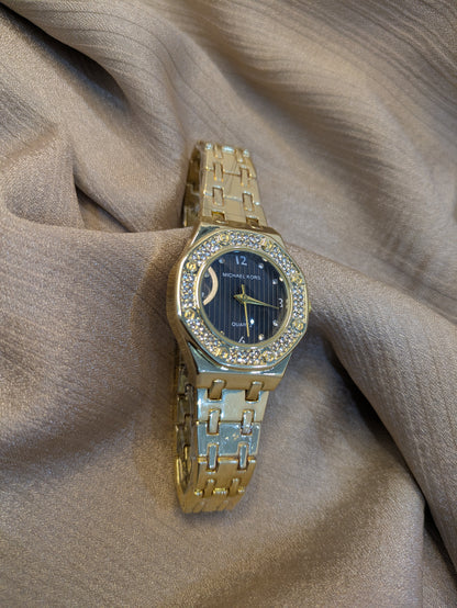 Michael Kors Gold Edition With Diamond Encrusted Bezel