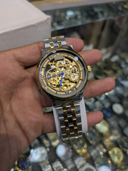 FiTron Two-Tone Style Skeleton Mechanical Dial(Automatic)
