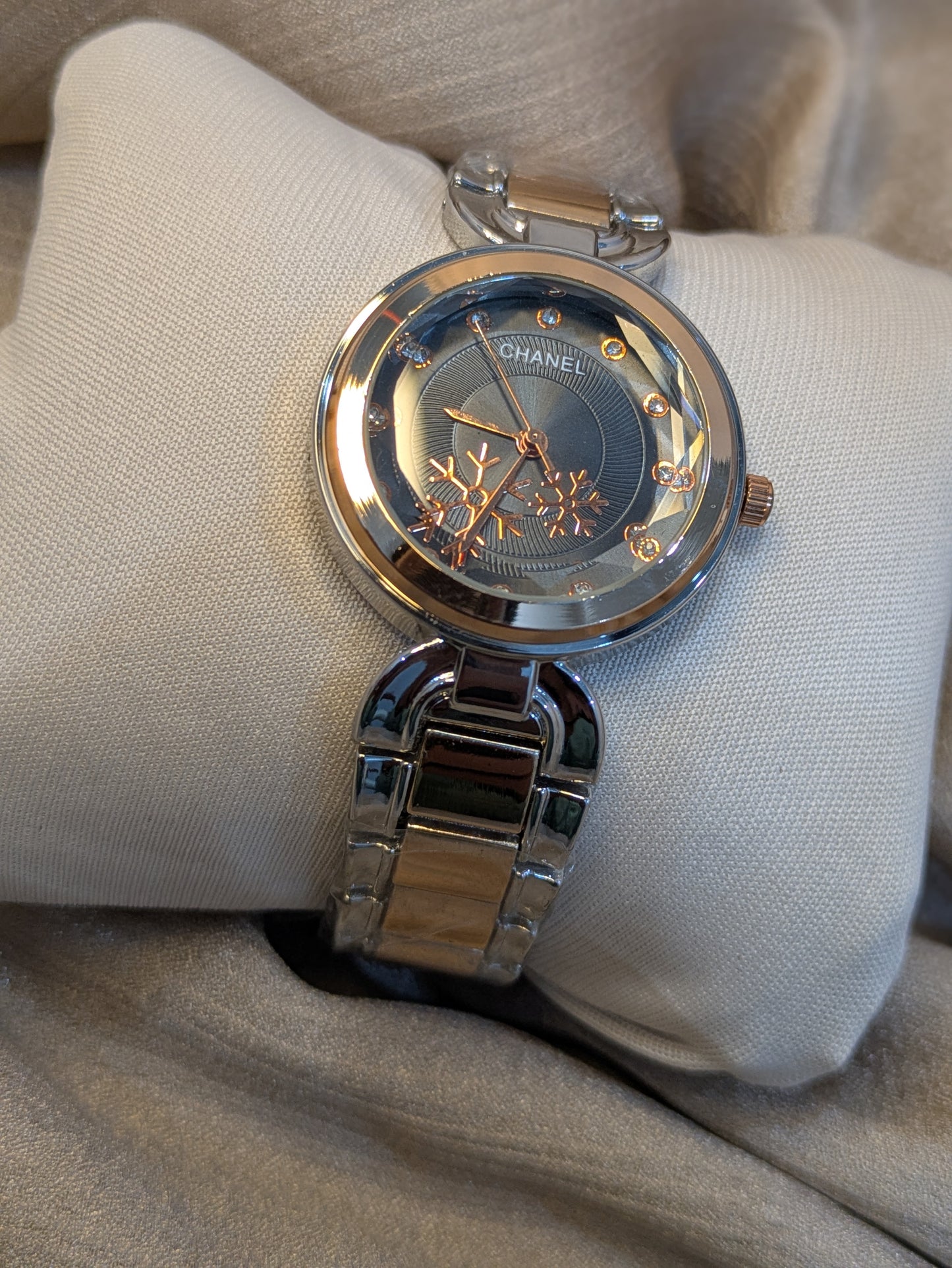 Chanel Two-Tone Snowflake Edition With Diamond Accents