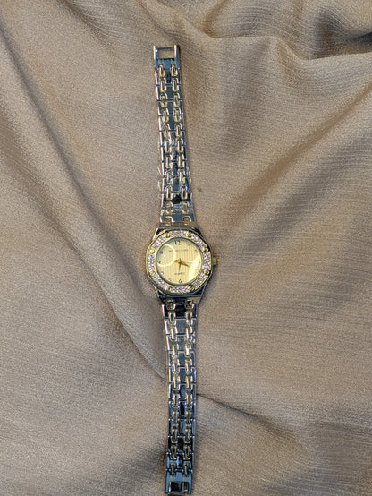 Michael Kors Silver Edition With Diamond Encrusted Bezel