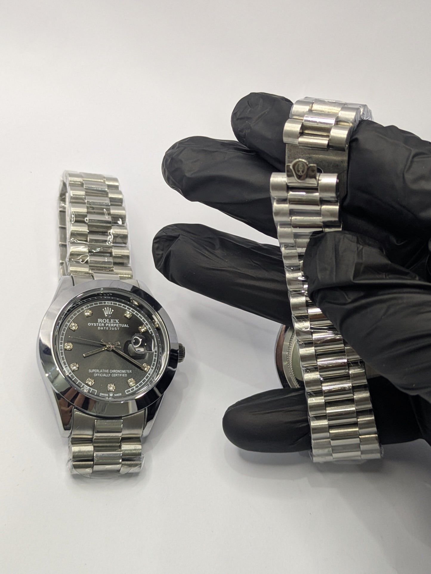 Rolex Jubilee Bracelet Two-Tone With Diamond Index Dial With Date