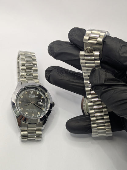 Rolex Jubilee Bracelet Two-Tone With Diamond Index Dial With Date