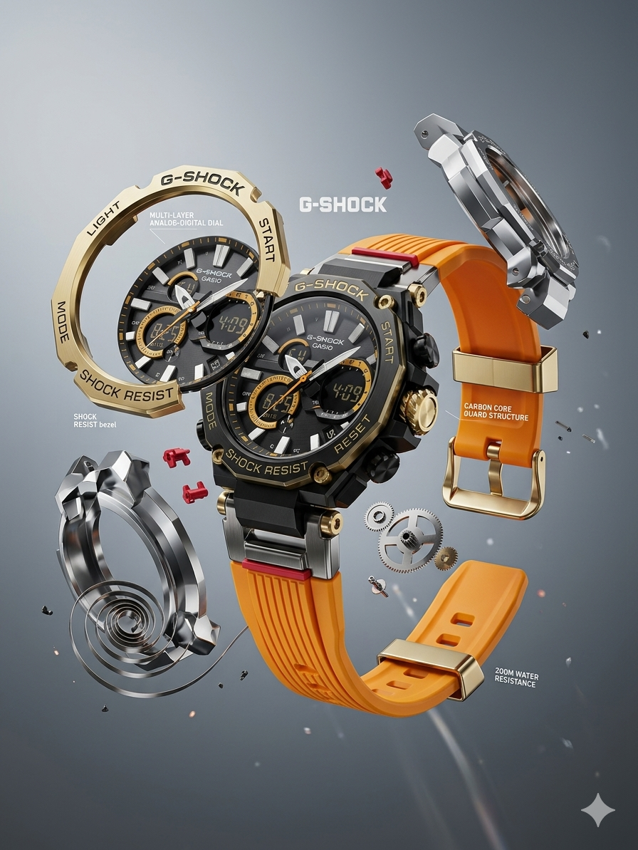 Casio G-Shock Carbon Core Sports Watch Royal Oak Edition
