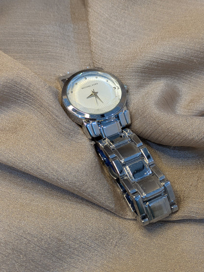 Michael Kors Silver Octagonal Diamond Bezel Edition