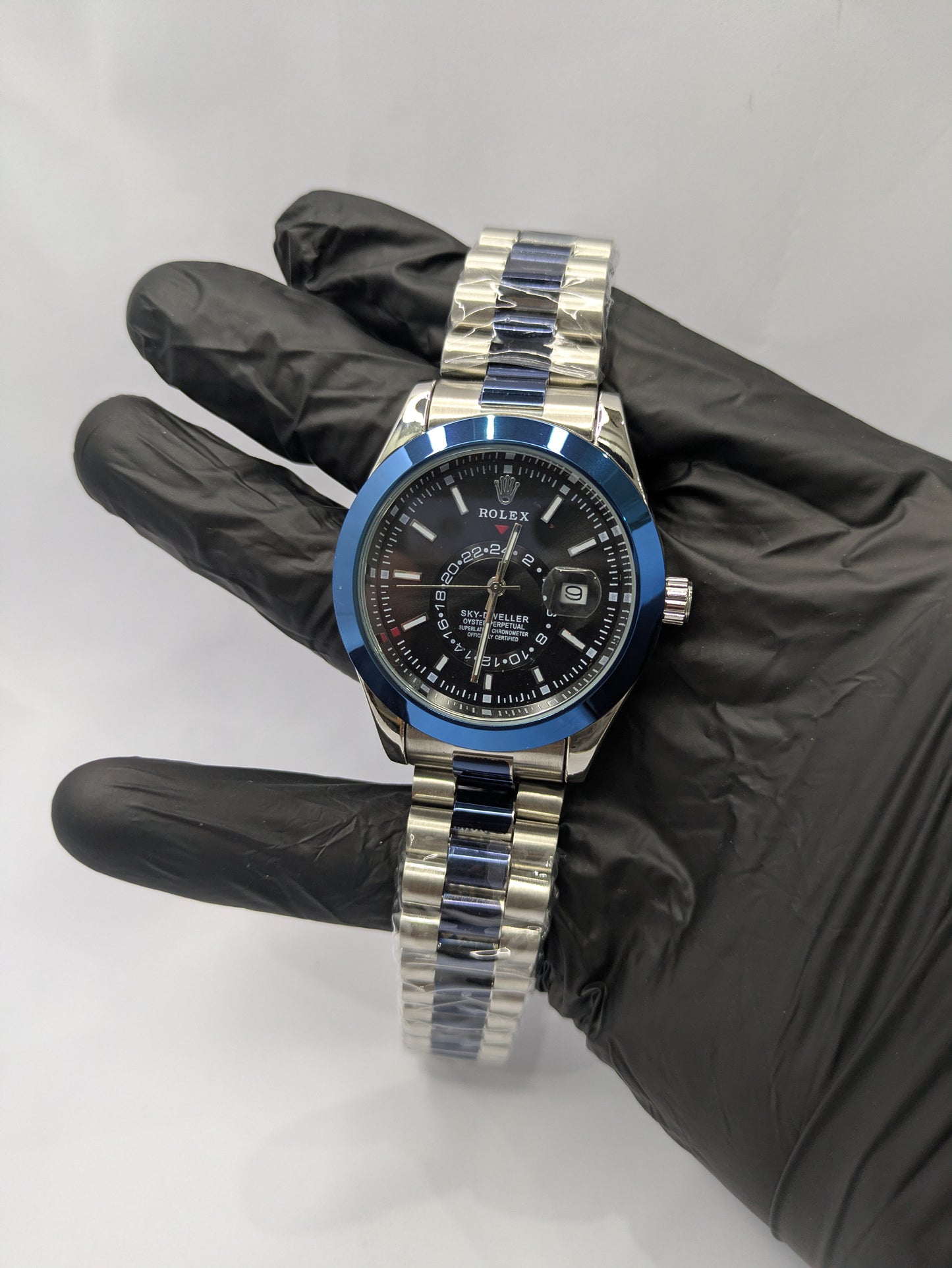 Rolex Two Tone Inspired By Sky-Deweller Style With Date