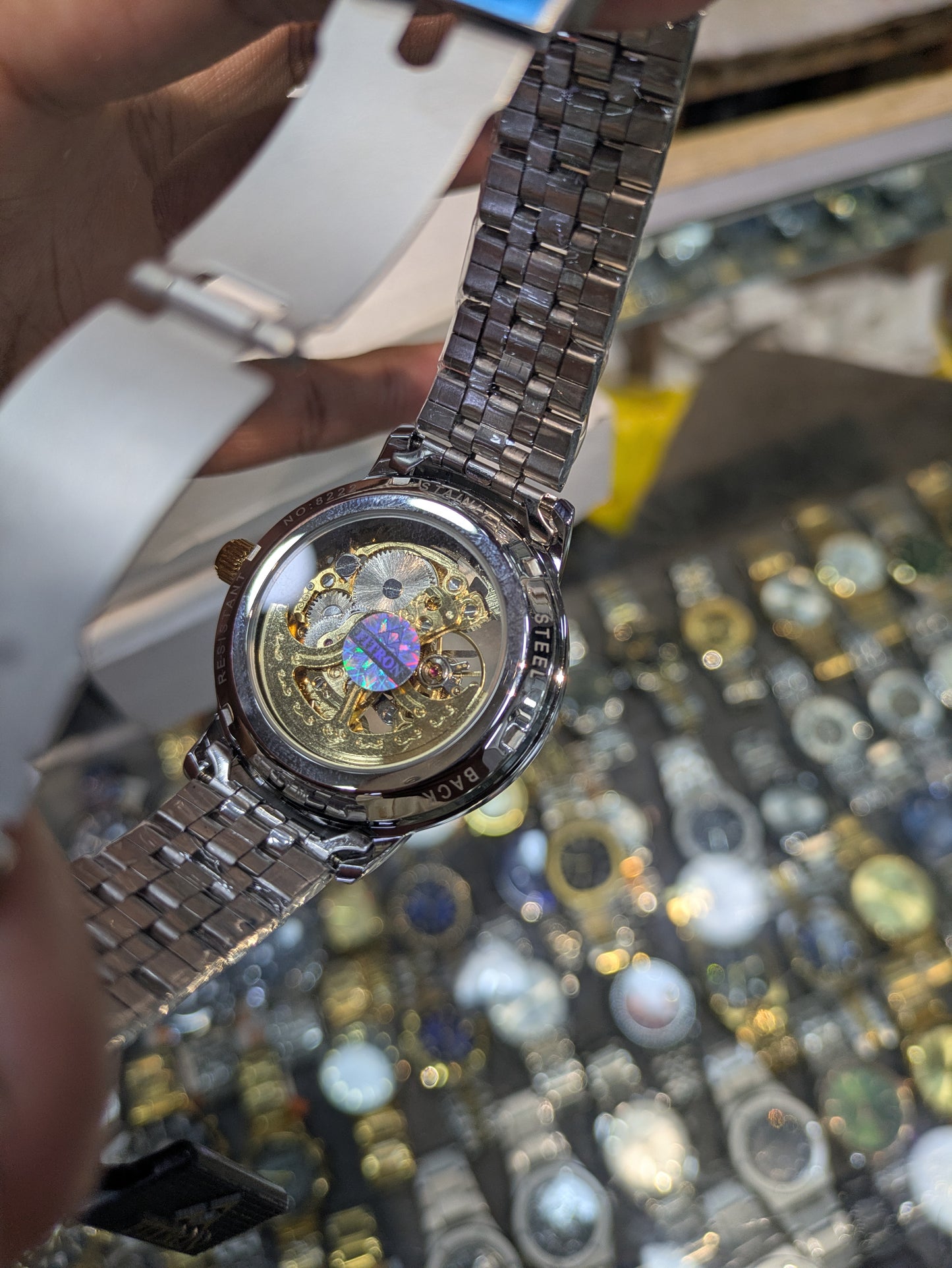 FiTron Two-Tone Style Skeleton Mechanical Dial(Automatic)