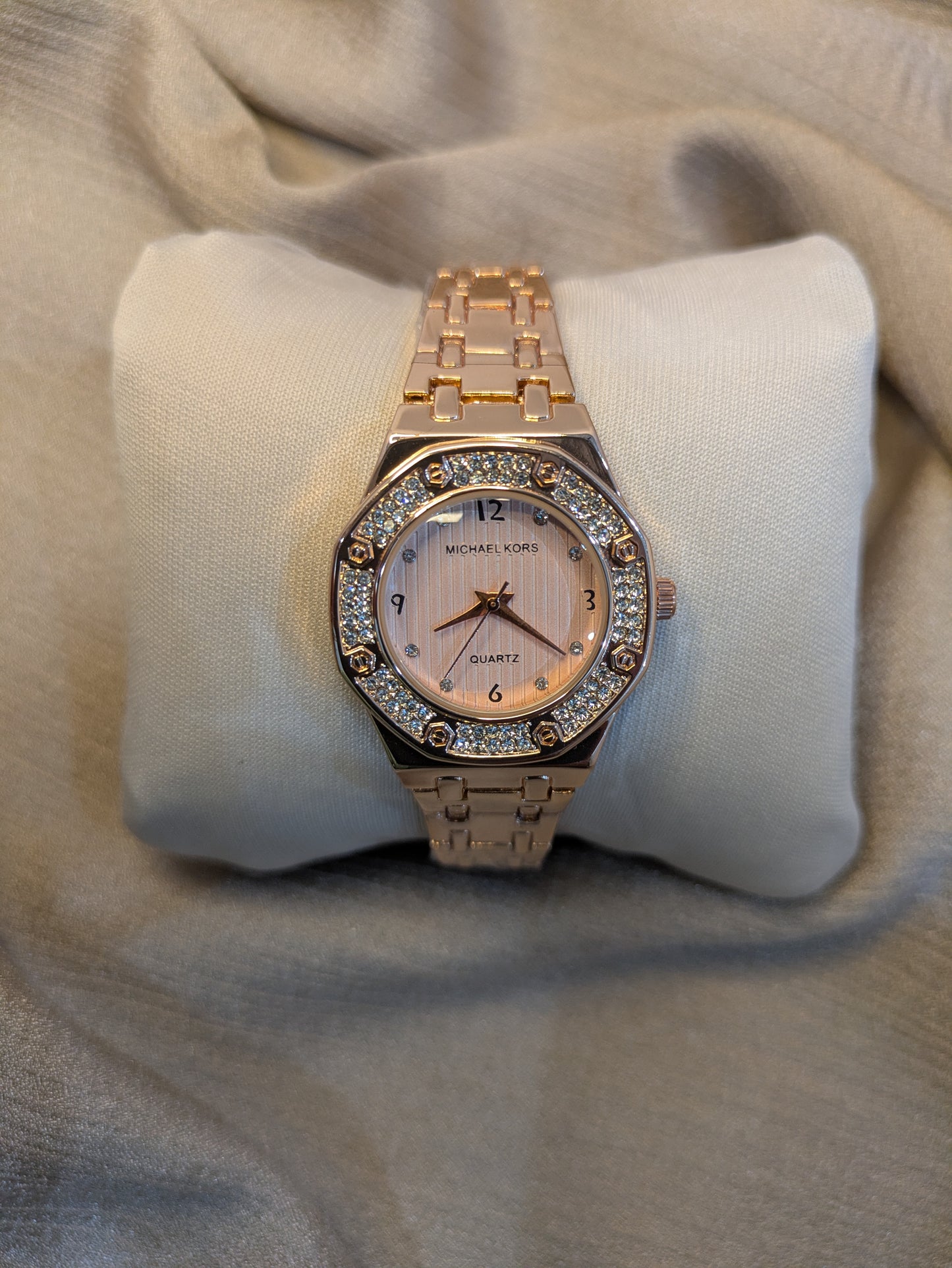 Michael Kors Rose Gold Edition With Diamond Encrusted Bezel