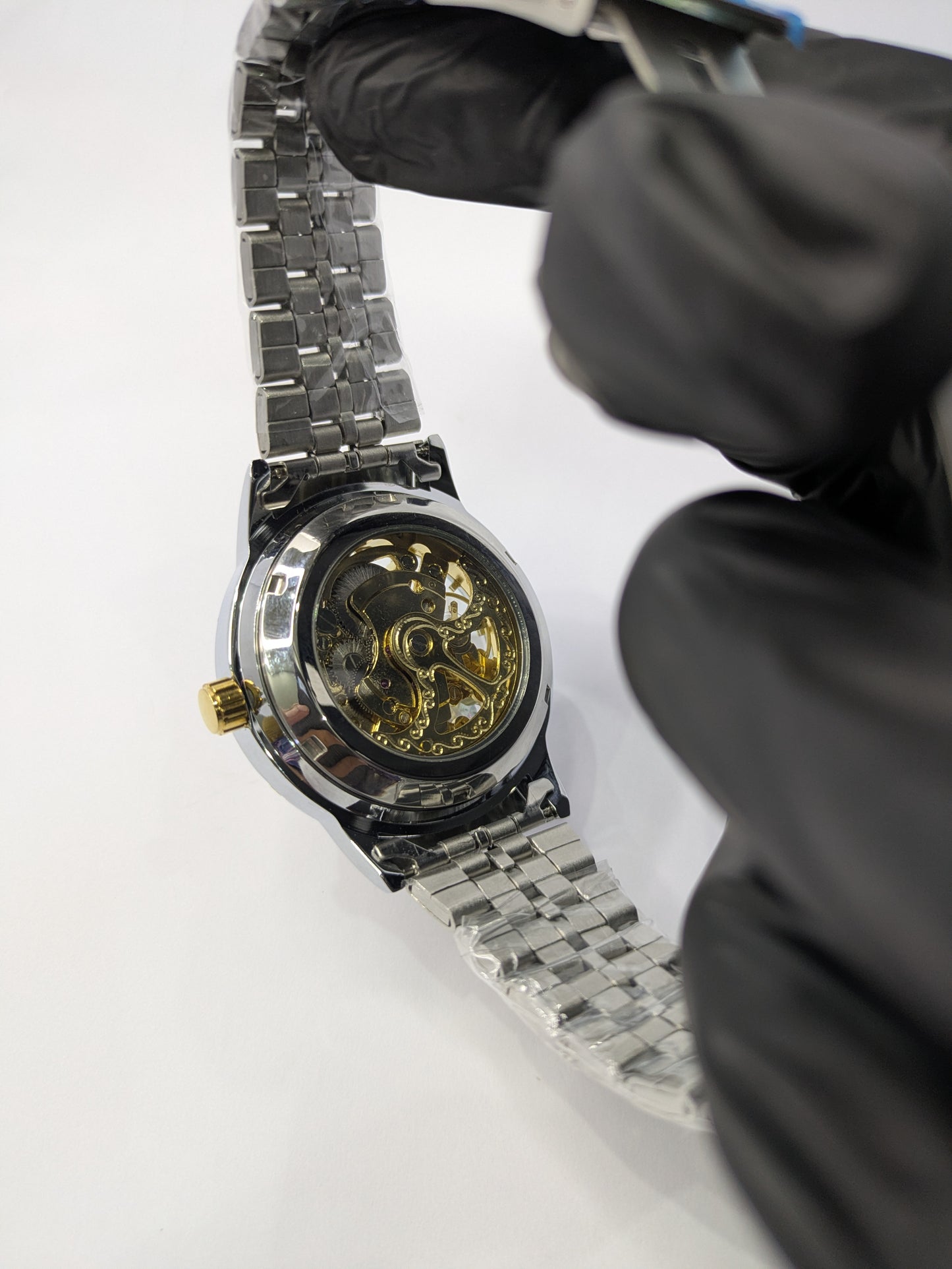 Rolex Two-Tone Style Skeleton Mechanical Dial(Automatic) With Date