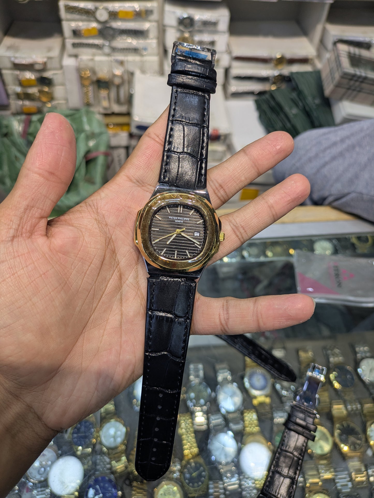 Patek Philippe Leather Edition Master Lock With Date