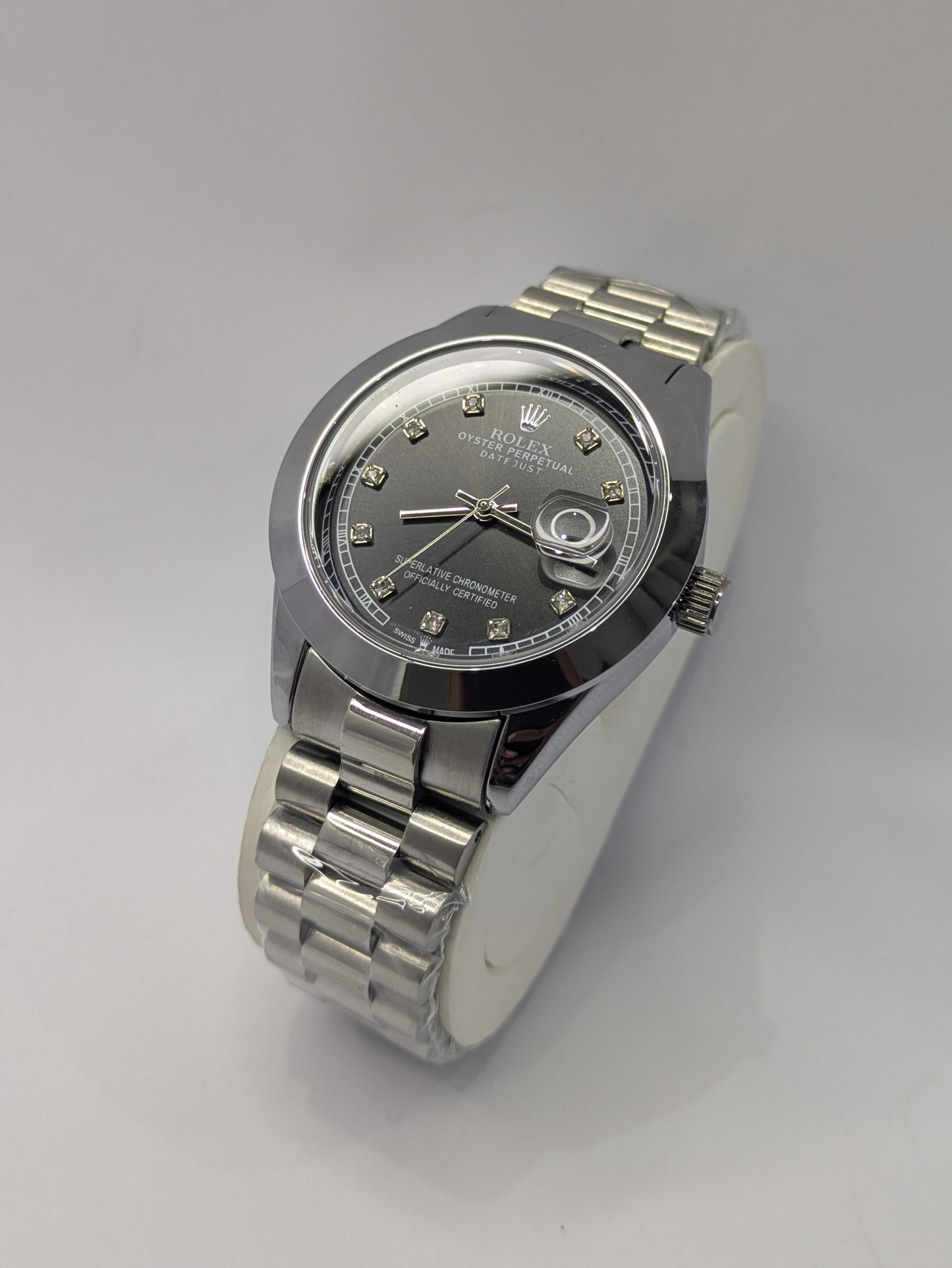 Rolex Jubilee Bracelet Two-Tone With Diamond Index Dial With Date
