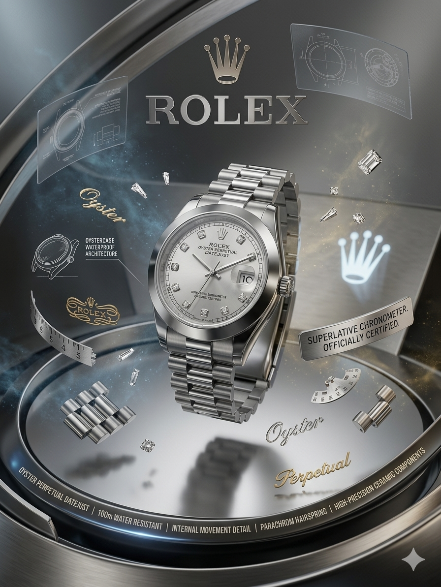 Rolex Jubilee Bracelet Two-Tone With Diamond Index Dial With Date