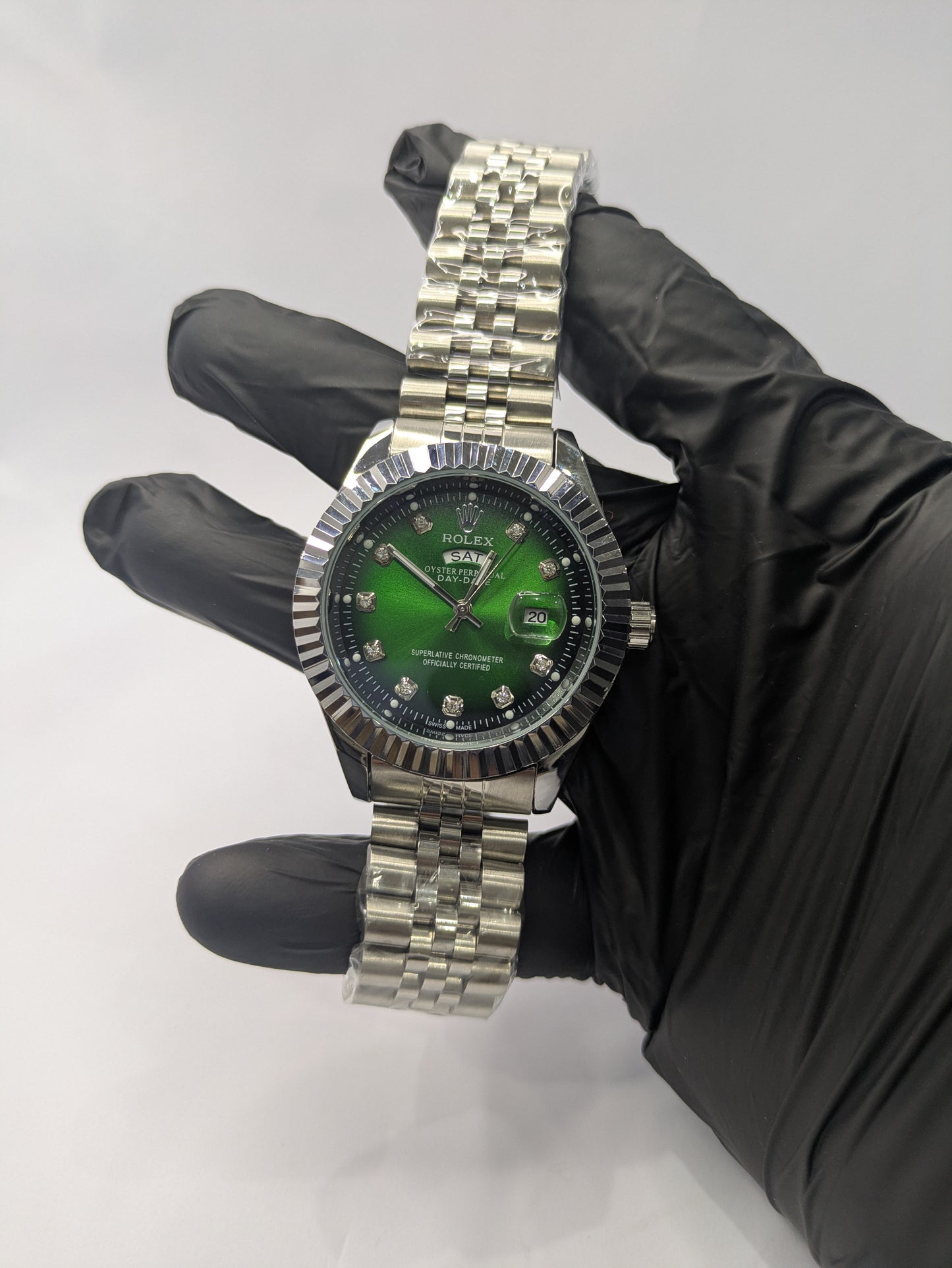Rolex Day - Date Emerald Style with Jubilee Bracelet