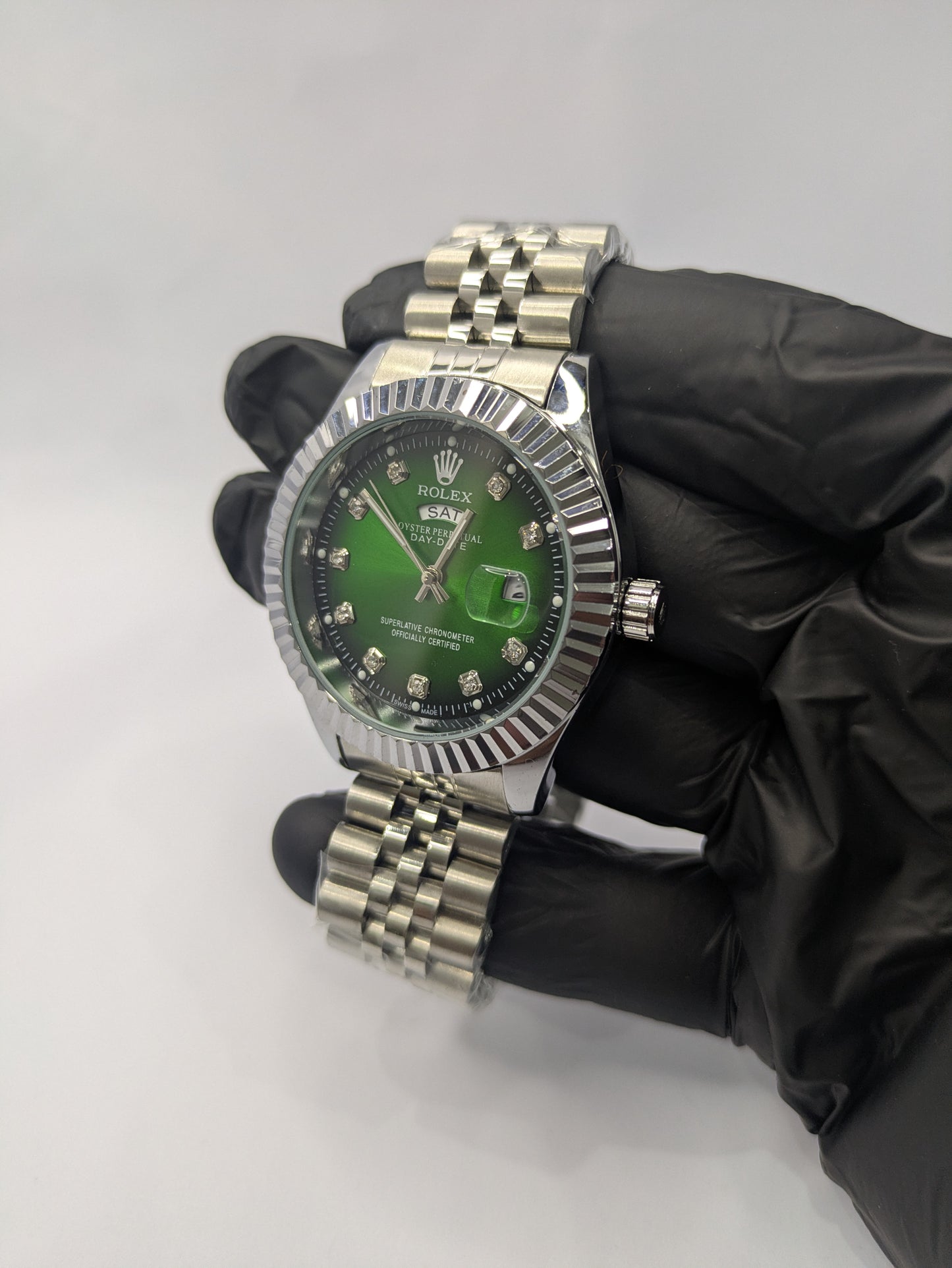 Rolex Day - Date Emerald Style with Jubilee Bracelet