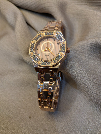 Michael Kors Rose Gold Edition With Diamond Encrusted Bezel