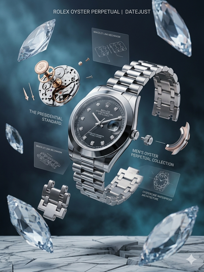 Rolex Jubilee Bracelet Two-Tone With Diamond Index Dial With Date