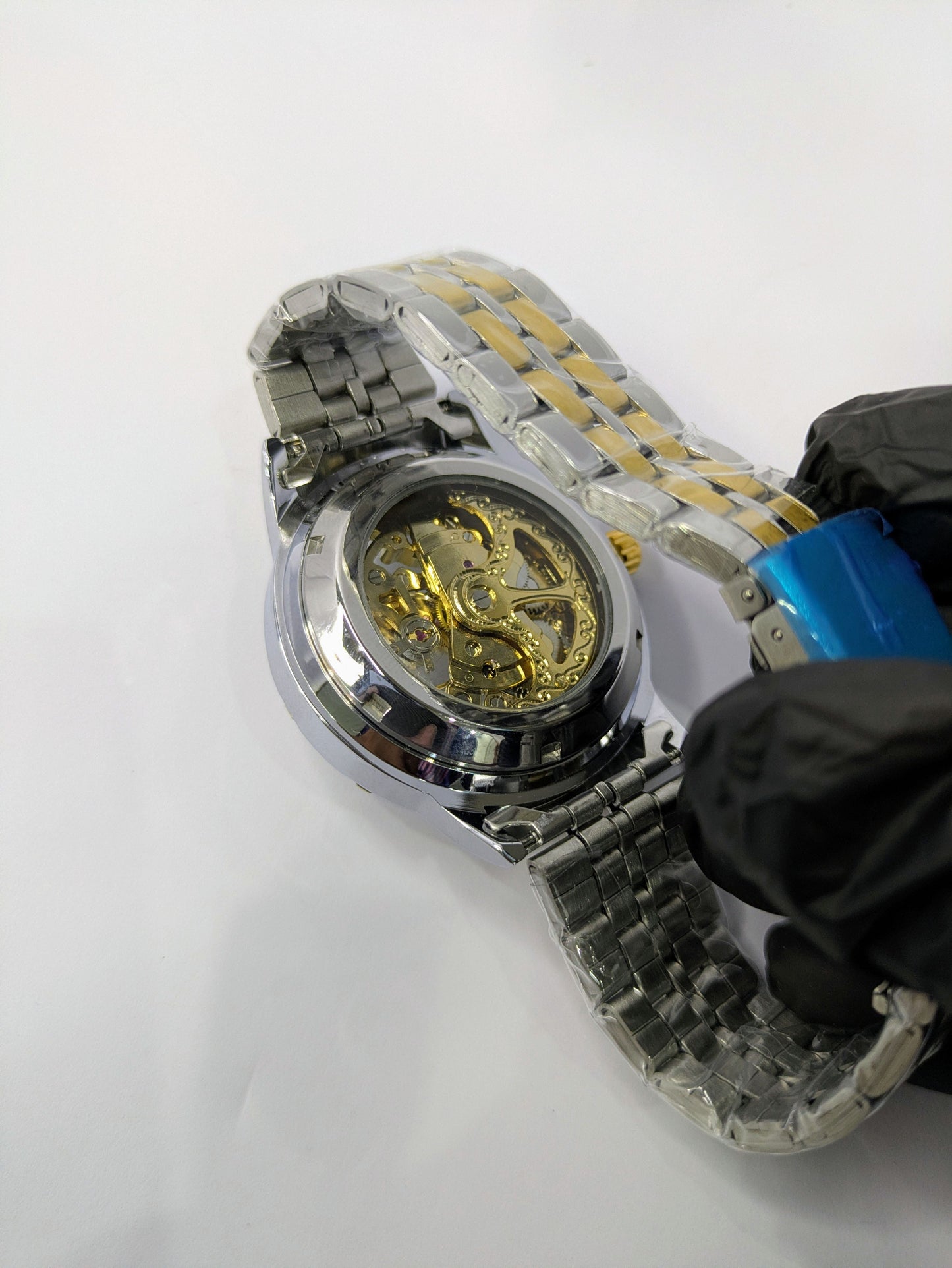 Rolex Two-Tone Style Skeleton Mechanical Dial(Automatic)