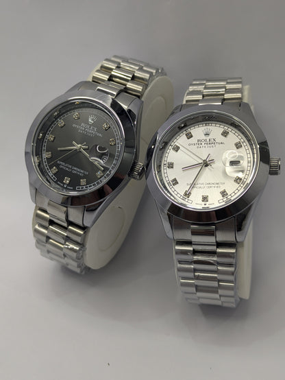 Rolex Jubilee Bracelet Two-Tone With Diamond Index Dial With Date