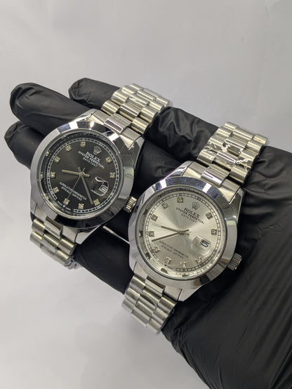 Rolex Jubilee Bracelet Two-Tone With Diamond Index Dial With Date