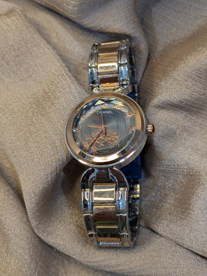 Chanel Two-Tone Snowflake Edition With Diamond Accents