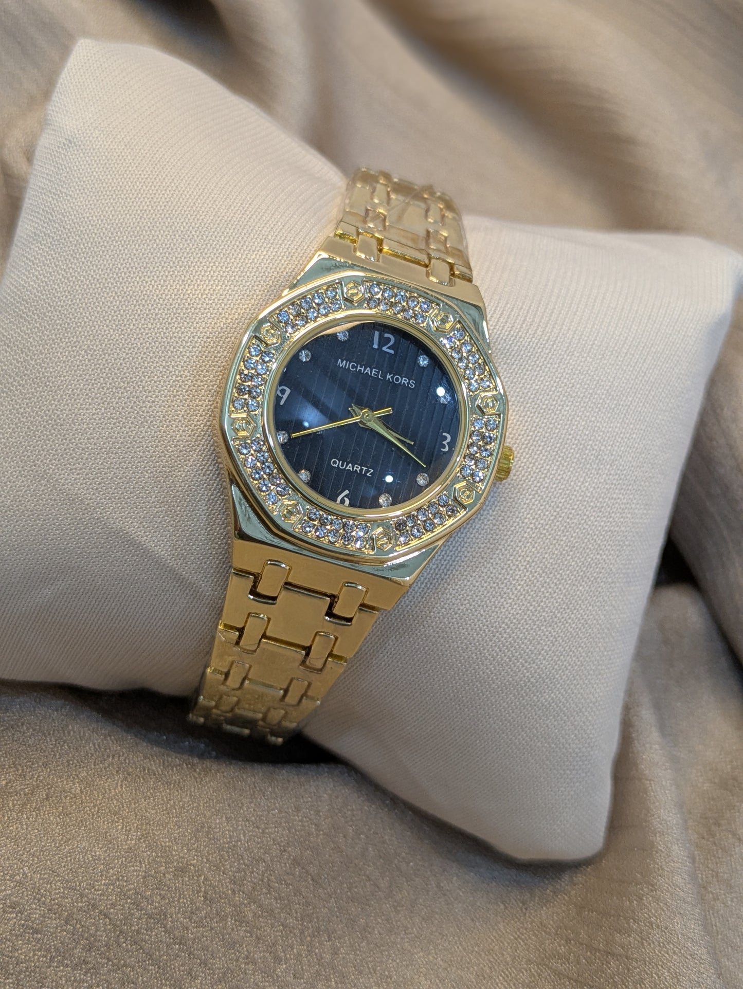 Michael Kors Gold Edition With Diamond Encrusted Bezel