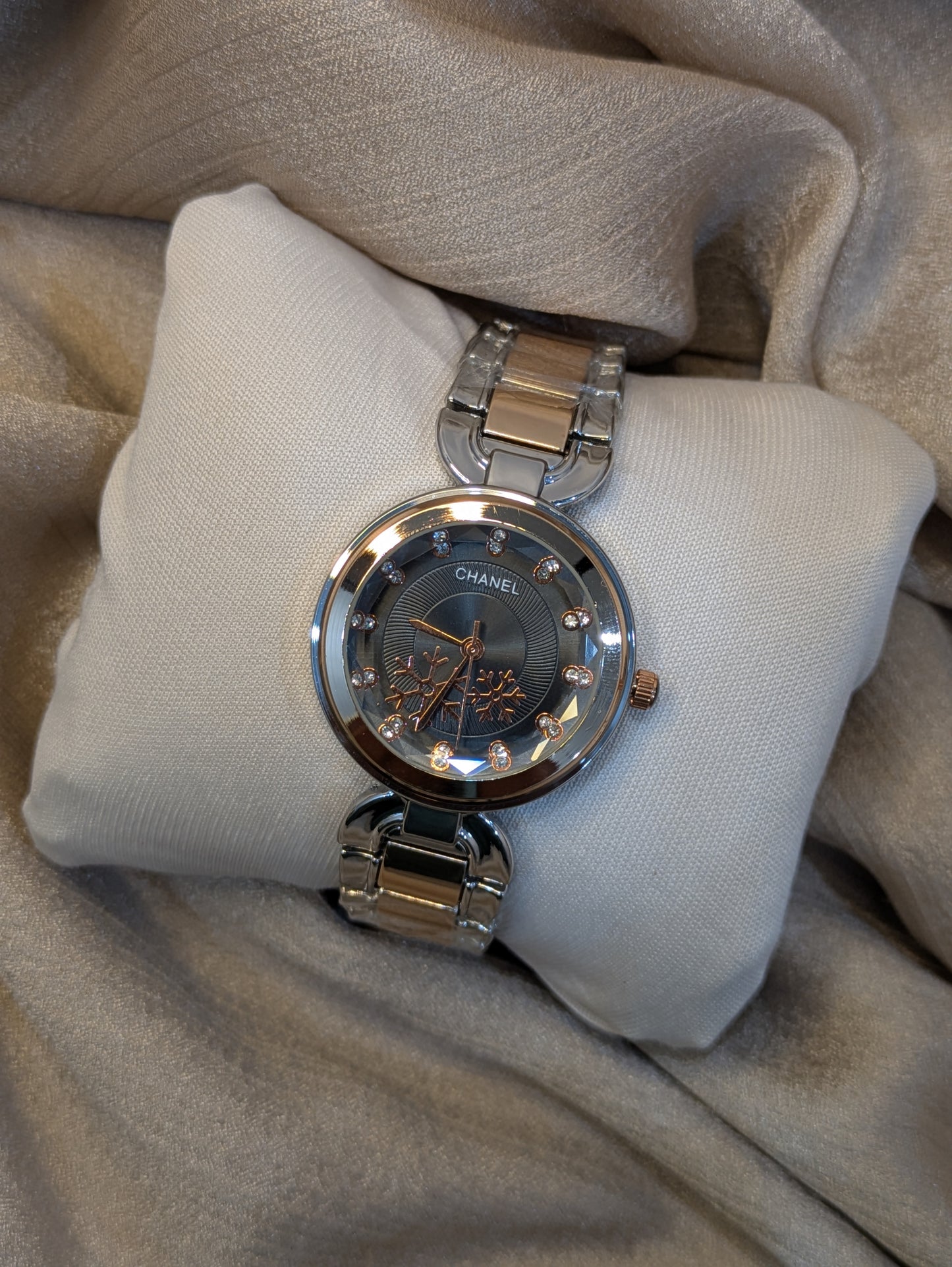 Chanel Two-Tone Snowflake Edition With Diamond Accents