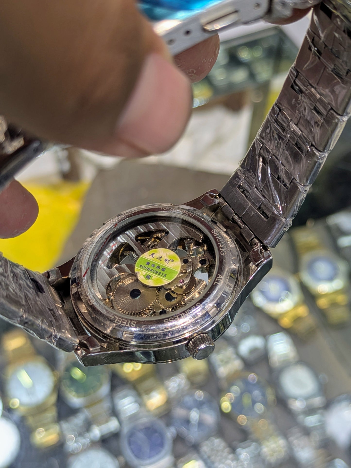 Silver Skone in Roman Style Skeleton Mechanical Dial (Automatic)