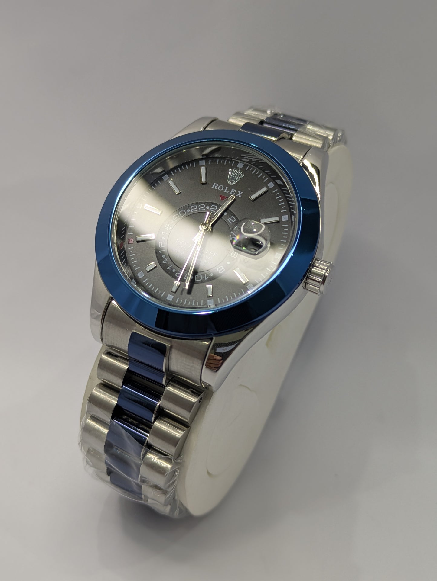 Rolex Two Tone Inspired By Sky-Deweller Style With Date