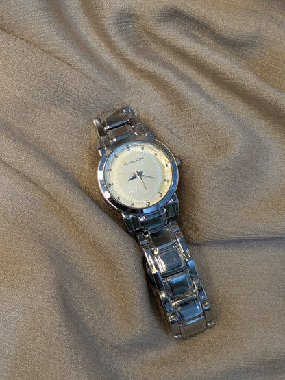 Michael Kors Silver Octagonal Diamond Bezel Edition