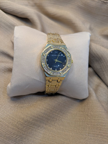 Michael Kors Gold Edition With Diamond Encrusted Bezel